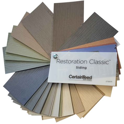 CertainTeed Restoration Classic Vinyl Siding Color Sample Swatch