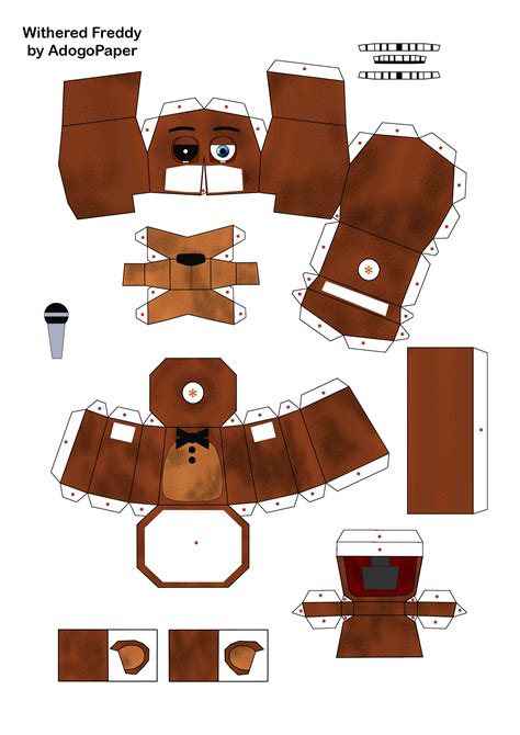 Fnaf Papercraft Templates