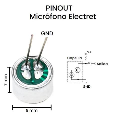 Pack 4 Mini Micrófono Omnidireccional Electret 3V Electronica de Colombia