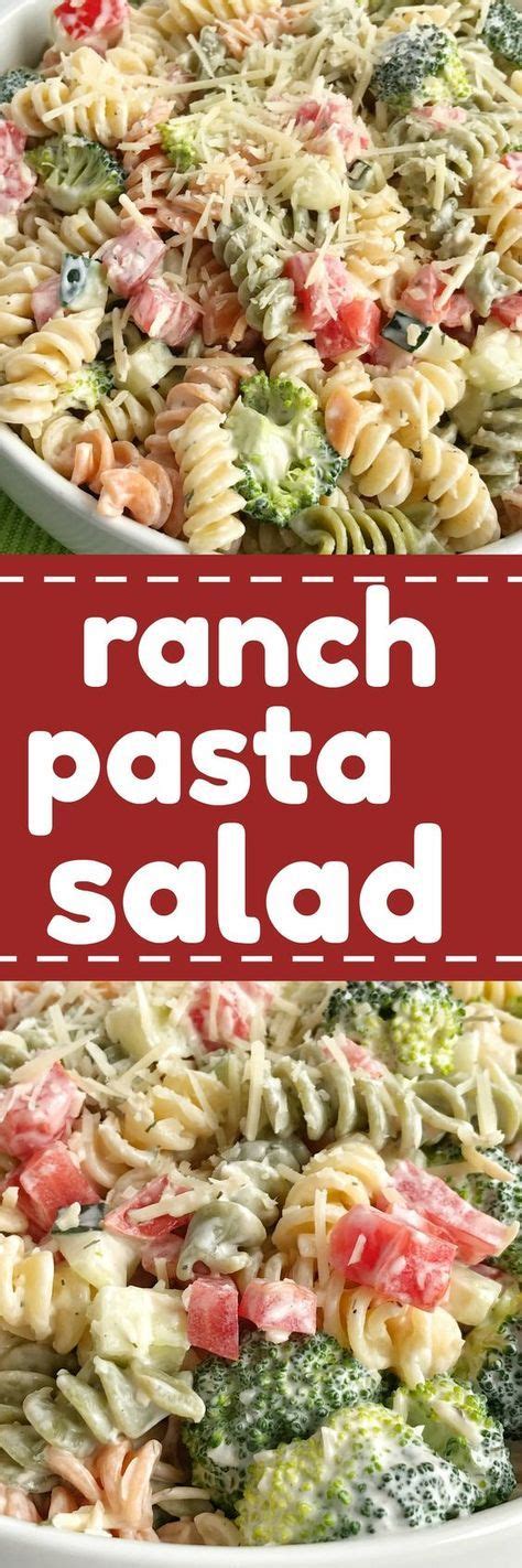 Ranch Pasta Salad Is An Easy And Delicious Side Dish For Summer Picnics And Bbqs Only 6