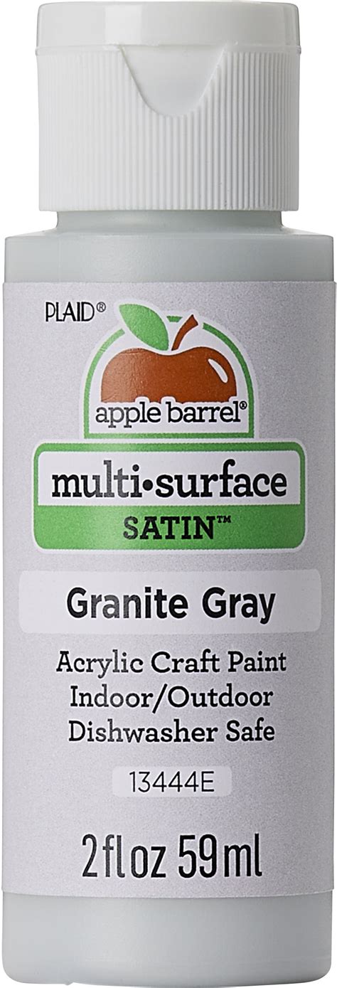 Apple Barrel Multi Surface Acrylic Craft Paint Satin Finish Granite