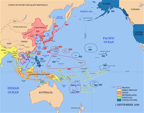 Asia Map During WW2