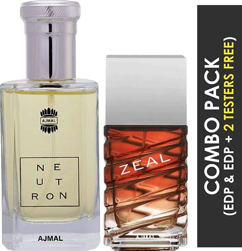 Buy Ajmal Zeal Eau De Parfum Ml Perfume For Men And Neutron Eau De