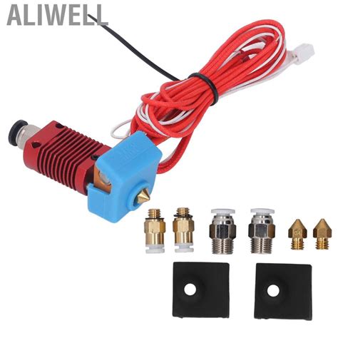 Aliwell 3D Printer Extruder Hotend Kit Hot End Set With PTFE Tube For Ender 3 Pro V2 Shopee