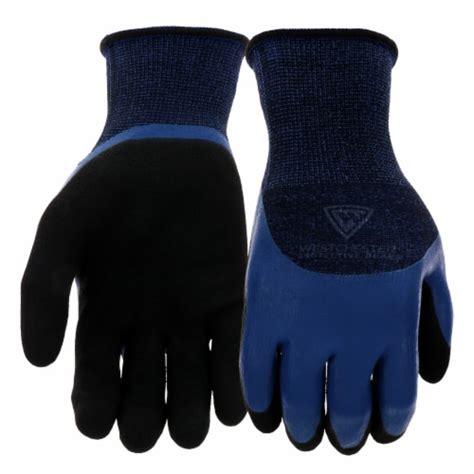 West Chester Protective Gear Blue Polyester Double Dipped Latex Grip