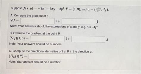 Solved If F X Y 2x2 1y2 Find The Value Of The Directional