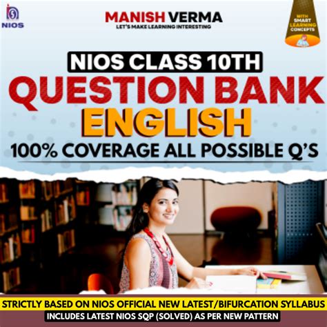 Nios Class 10th English 202 Question Bank Notes By Manish Verma