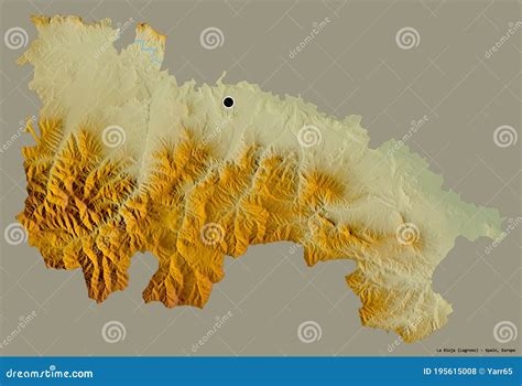 La Rioja Autonomous Community Of Spain On Solid Relief Stock