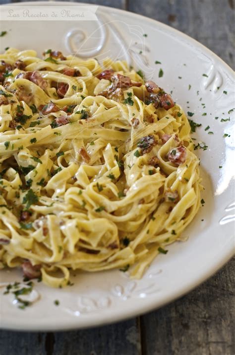 Tagliatelle A La Carbonara Las Recetas De Mamá