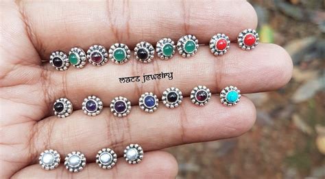 Silver Nosepin Indian Nosepin Macsjewelry Nosepin Nose Jewellery