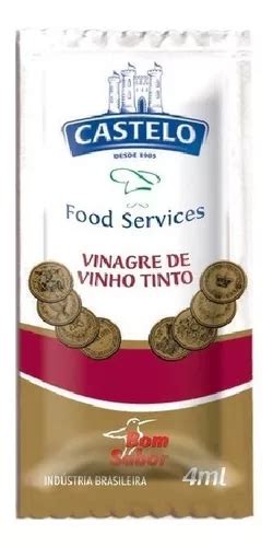 Vinagre Sache Vinho Tinto Bom Sabor 4ml Caixa 200 Sachês