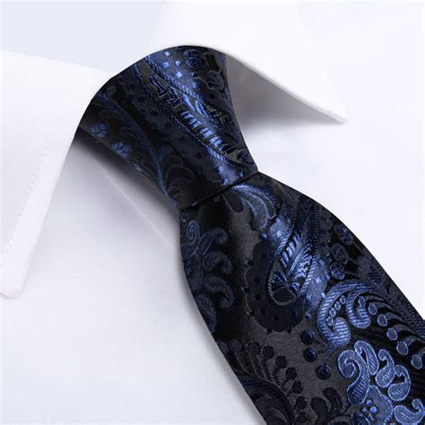 Blue Paisley Mens Tie Set Dibangustore