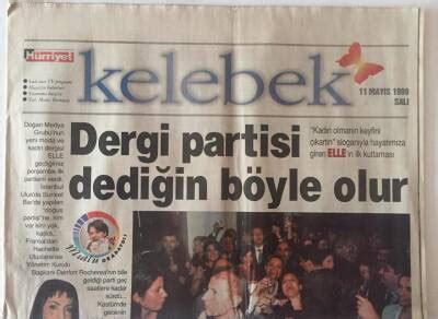 Hürriyet Gazetesi Kelebek Eki 11 Mayıs 1999 Elele Dergisinin İlk