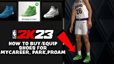 How To Buy And Equip Shoes In Nba K Mycareer The Park Current Gen