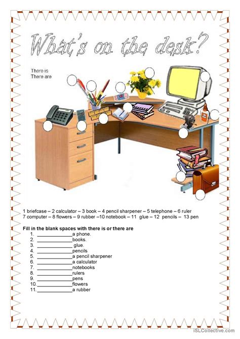 School What S On The Desk English Esl Worksheets Pdf And Doc