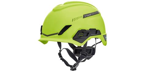 Msa V Gard H1 Safety Helmets Tri Vent Hi Viz