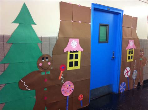 Gingerbread House Wall Door Decorations Classroom Christmas Door