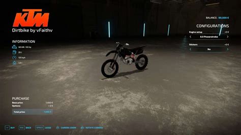 Ktm Dirtbike V Fs Mod Farming Simulator Mod