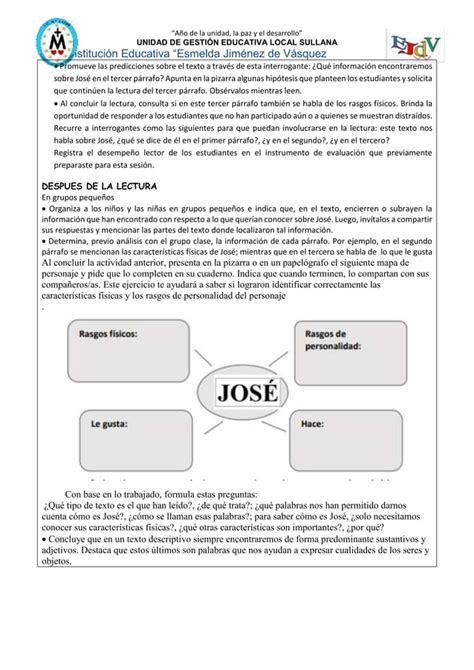 LEEMOS UN TEXTO DESCRIPTIVO Docx