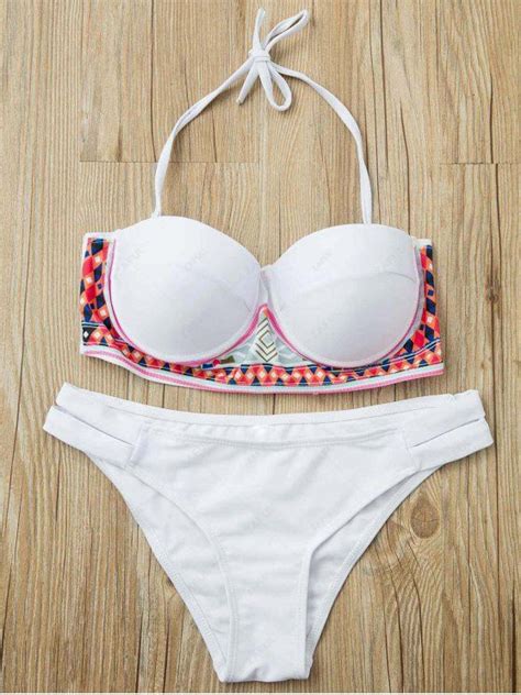 [19 Off] 2021 Underwire Bikini Set In White Zaful