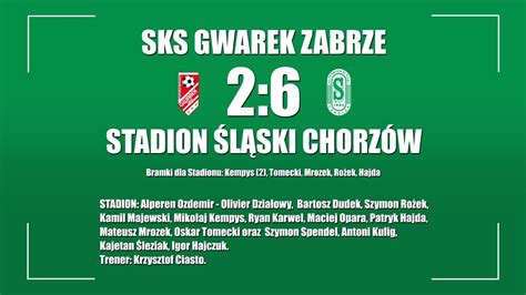 2022 10 09 Gwarek Zabrze Stadion Śląski Chorzów gole YouTube