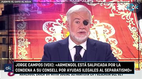 Jorge Campos Vox Armengol Est Salpicada Por La Condena A Su