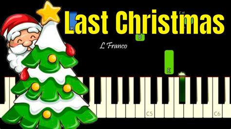 Wham Last Christmas Easy Piano Tutorial Youtube