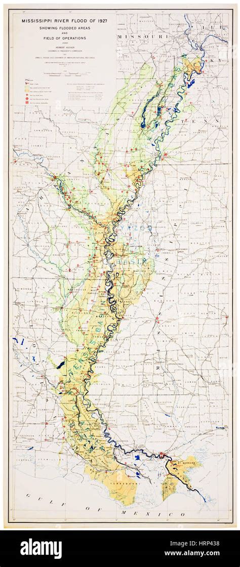 Old Mississippi River Map