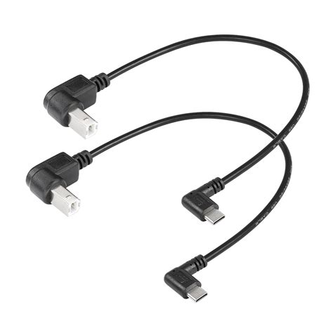 Sinloon 2 Pack Usb C Printer Cable Right Angled Usb B To Type C Cord 11