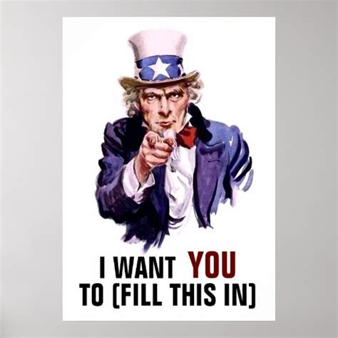 Uncle Sam I Want You Template