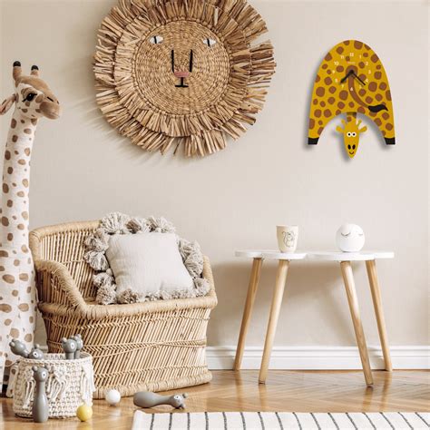 Giraffe Pendulum Clock Kids Room Decor Gift for Newborns - Etsy