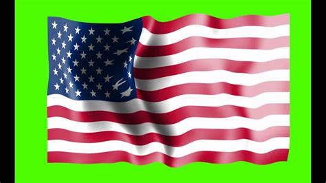 United States Of America Flag Green Screen Free Royalty Footage Youtube