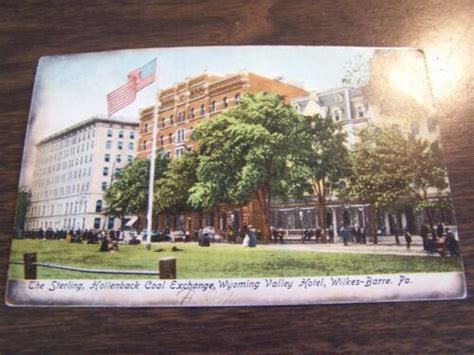 VINTAGE STERLING WYOMING VALLEY HOTELS WILKES BARRE PA POST CARD