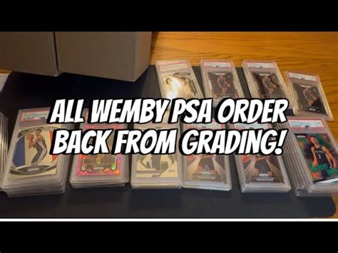 All Wemby Rookie Card Psa Order Back From Grading Victor Wembanyama