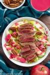 De Gesundes Steak Salat Rezept Zum Abnehmen Mit Himbeerdressing En