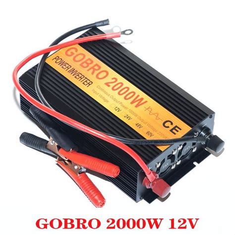 Convertisseur onde pur sinus 12V à 220 230V Onduleur 2000W