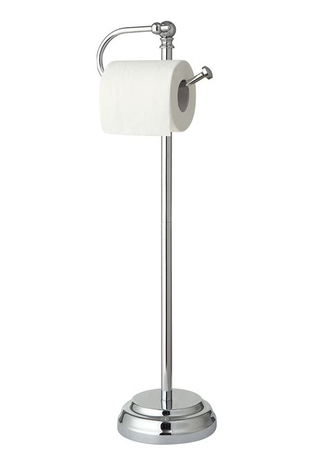 Sunnypoint Bathroom Free Standing Toilet Tissue Paper Roll Holder Stand