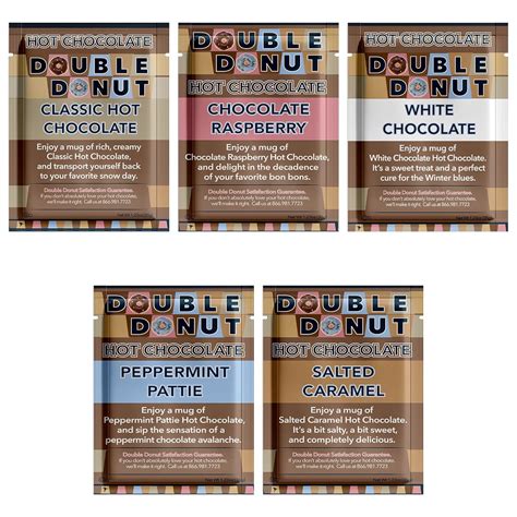 Amazon Double Donut Flavored Hot Chocolate Packets Variety Pack