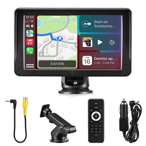 Wireless Bluetooth CarPlay 7in HD Touchscreen Car Radio With GPS