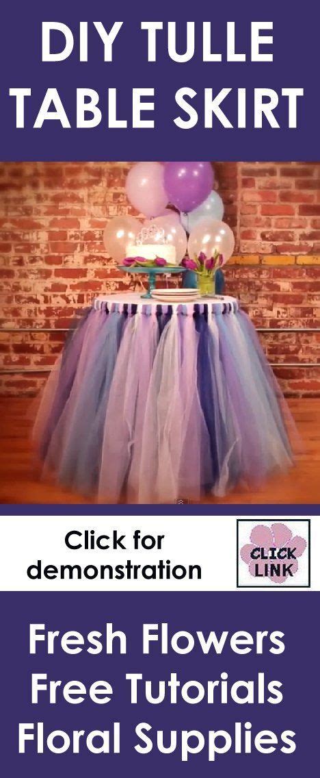 Wedding Flowers And Reception Ideas Diy Tulle Table