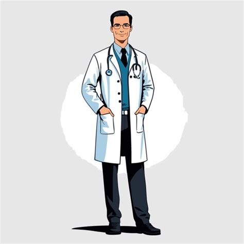 Premium Vector Male Doctor Vector On White Background