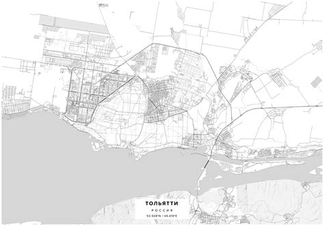 Карта Тольятти купить с доставкой — Mapny