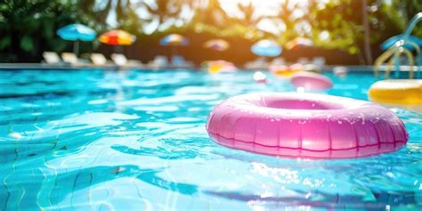 premium photo summer pool