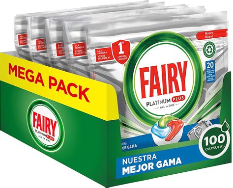 Fairy Platinum Plus All in One Pastillas Lavavajillas 100 Cápsulas 5