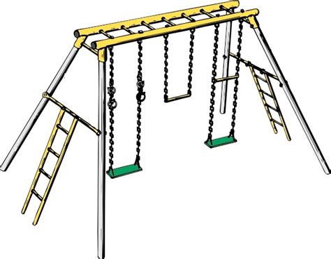 Swing Set clip art Free vector in Open office drawing svg ( .svg ...