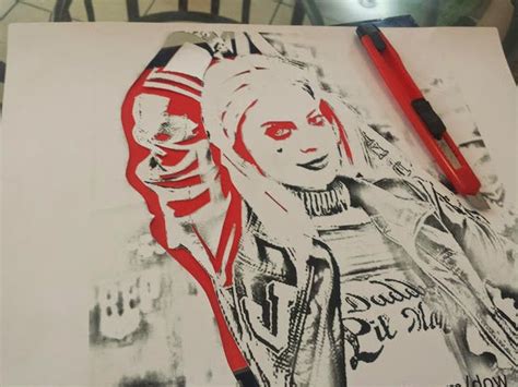 La Vida En Pixeles Stencil Harley Quinn Harley Quinn Silhouette Art