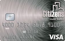 Personal Credit Cards Citizens State Bank