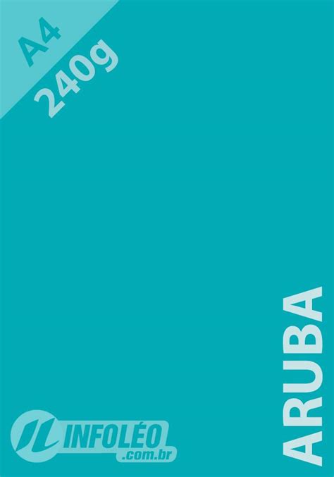 Papel Color Plus A Gramas Aruba Azul Tiffany Infoleo