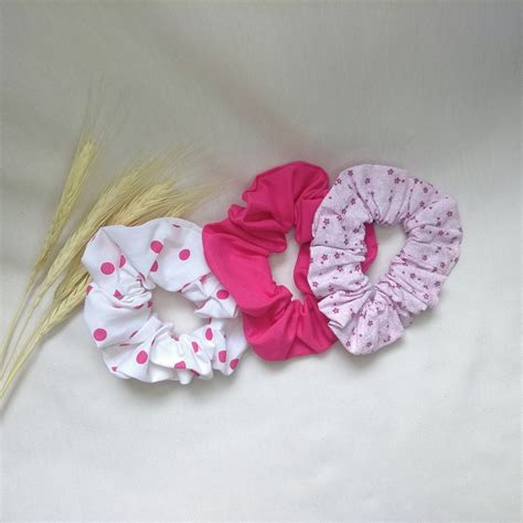 Kit Scrunchie Basico Cole O Quartzo Rosa Elo