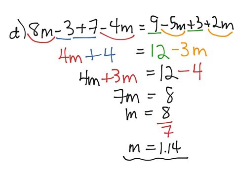 ShowMe - Double variable equations